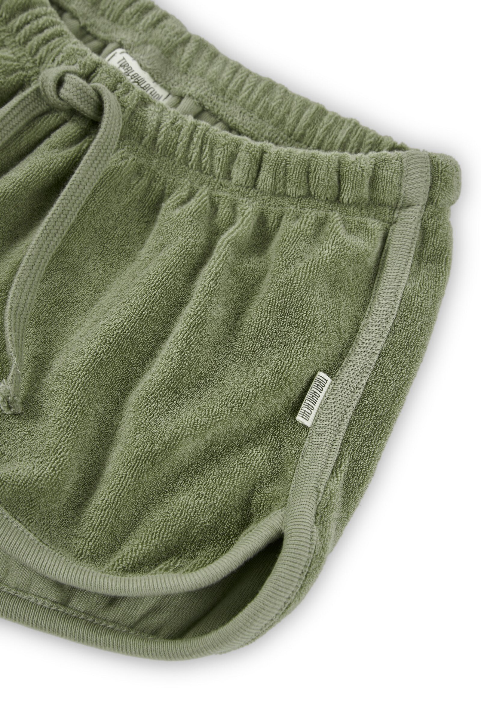 Huali terry shorts in green - Imagen 6