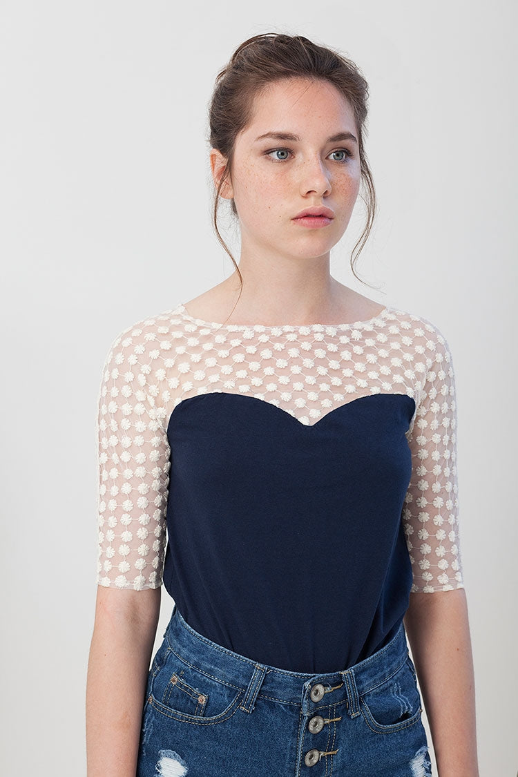 Imma t-shirt in light navy blue