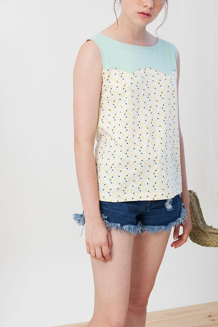 Inoa t-shirt in triangles print