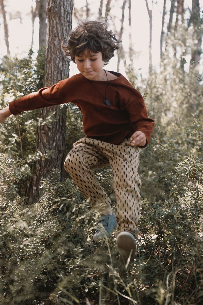 Jabari Pants Kids Stones Beige