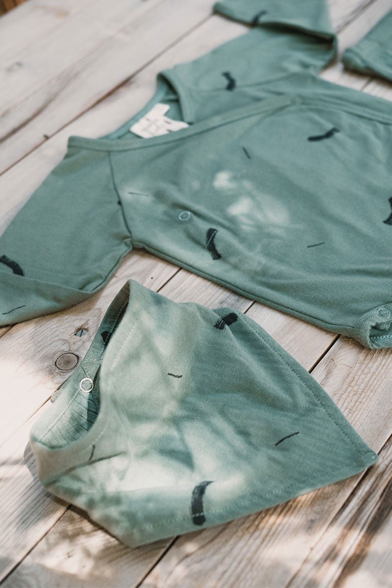 Jady Baby Bib Strokes Green