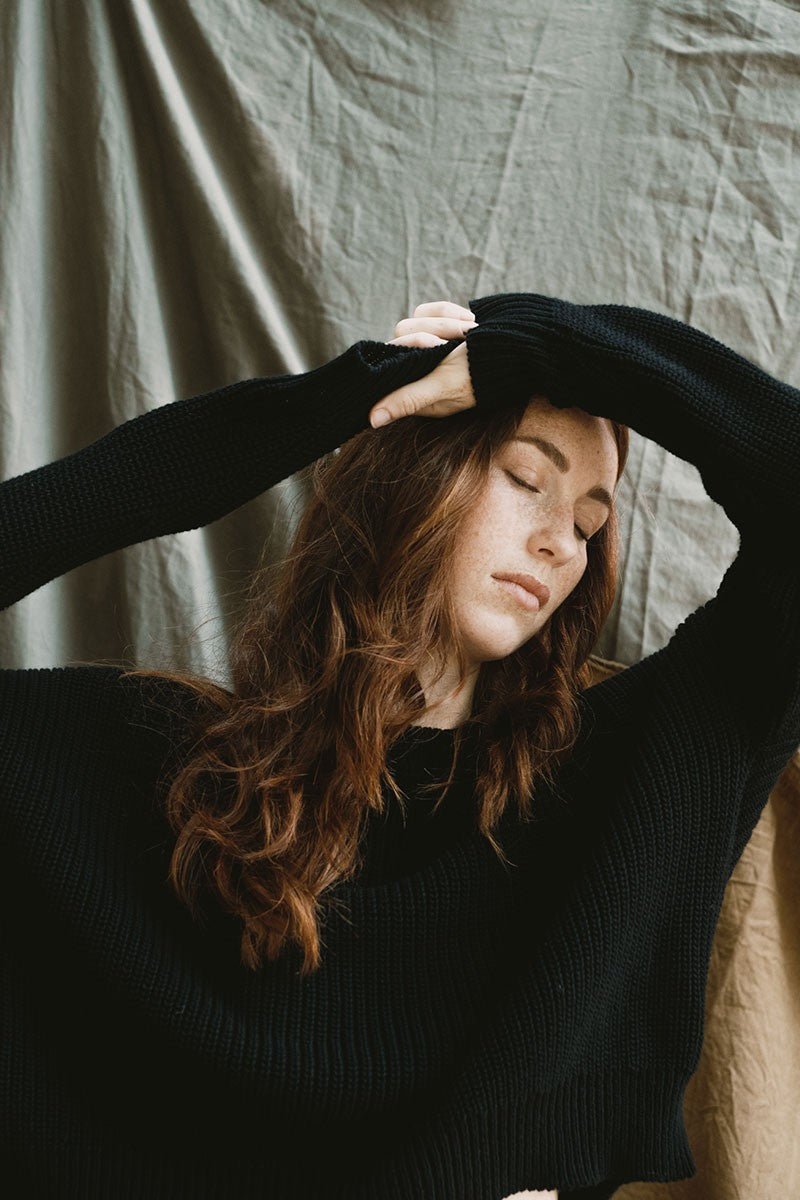 Jakie Tricot Sweater Onyx Black