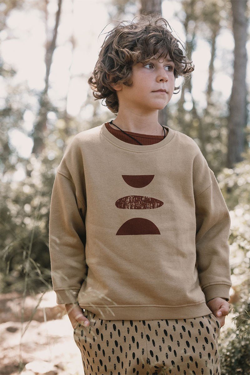 Jay Sweatshirt Kids Forms Beige