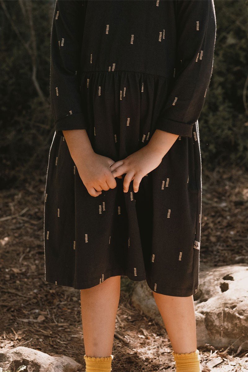 Jess Dress Minerals Black - Imagen 5