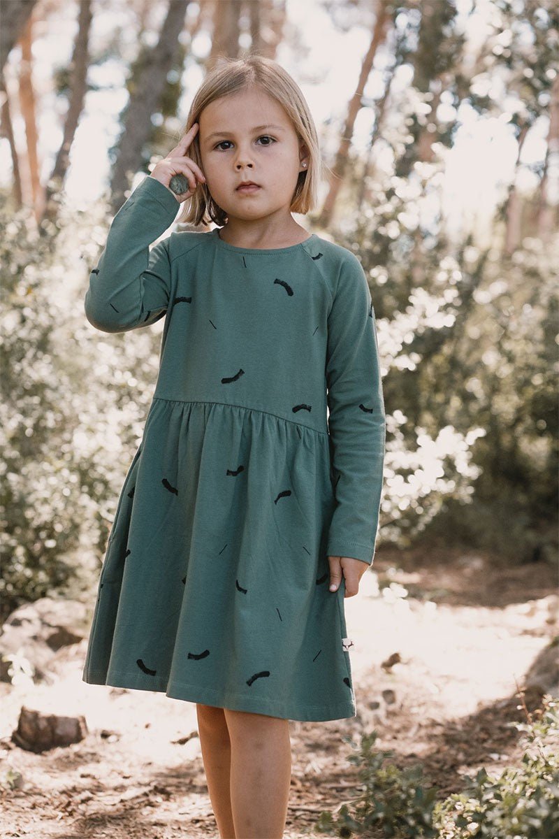 Jess Dress Strokes Green - Imagen 2