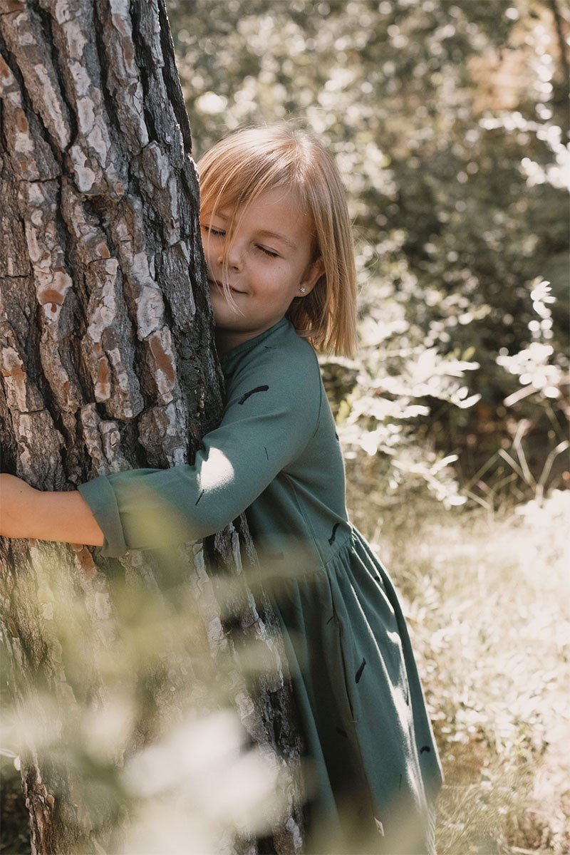 Jess Dress Strokes Green - Imagen 3
