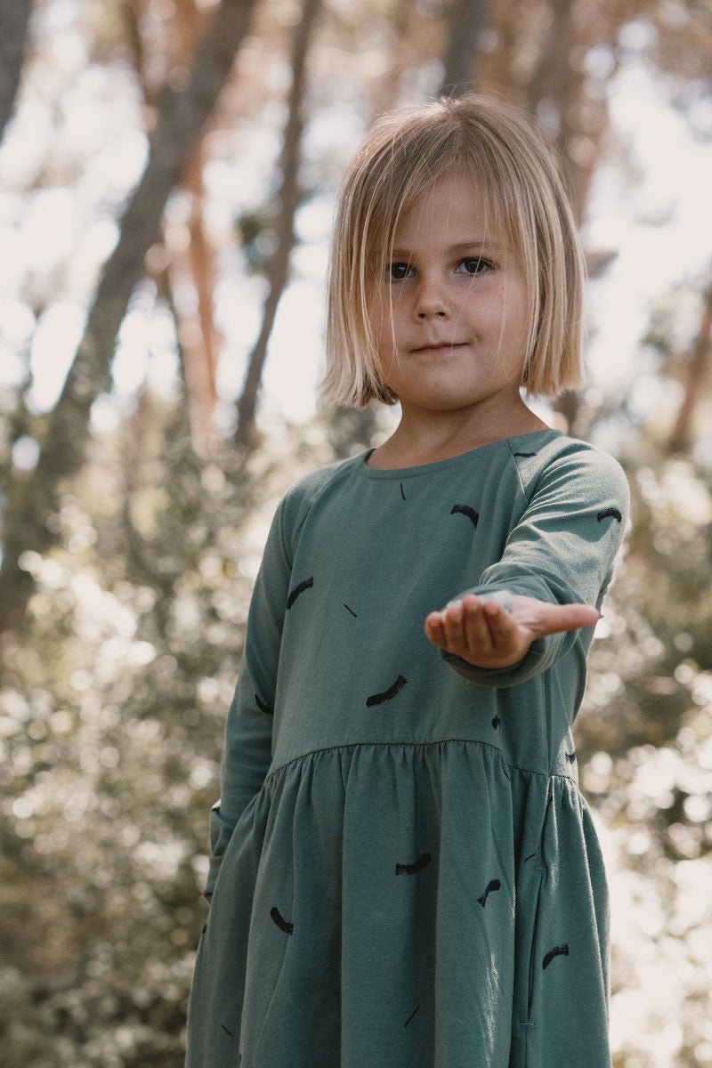 Jess Dress Strokes Green - Imagen 4