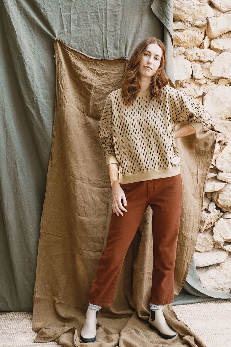 Joana Oversize Sweatshirt Stones Beige - Imagen 4