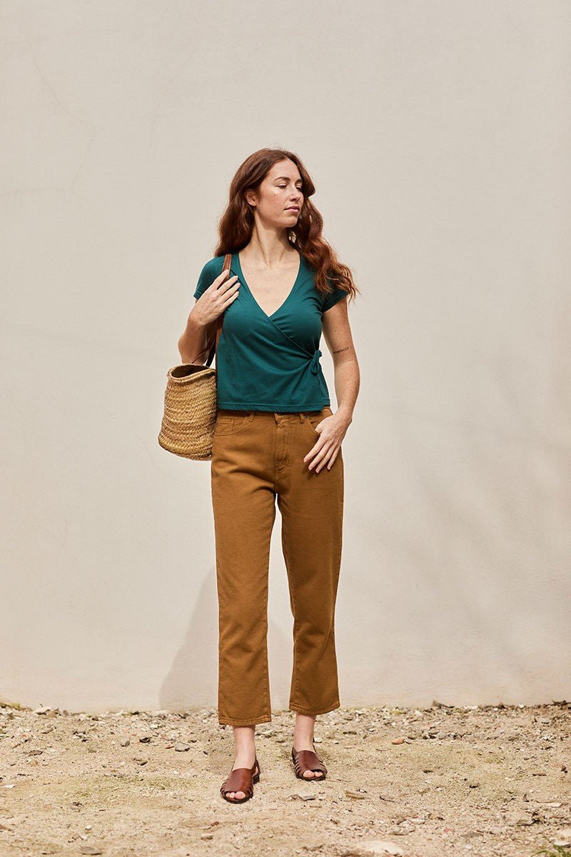 Juliet Trousers Momfit mustard