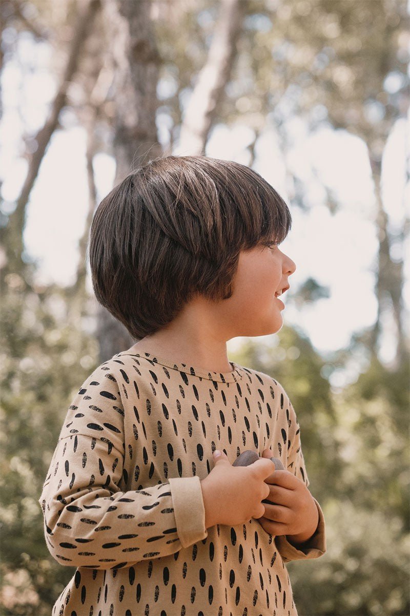 Jun Unisex T-Shirt Stones Beige