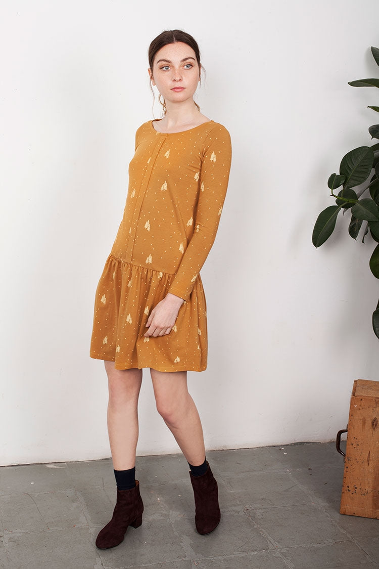 Lindy Charlestón dress in Mustard