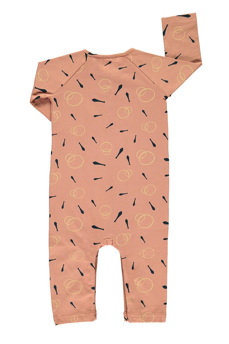 Mono bebé rosa estampado malabares - Imagen 2