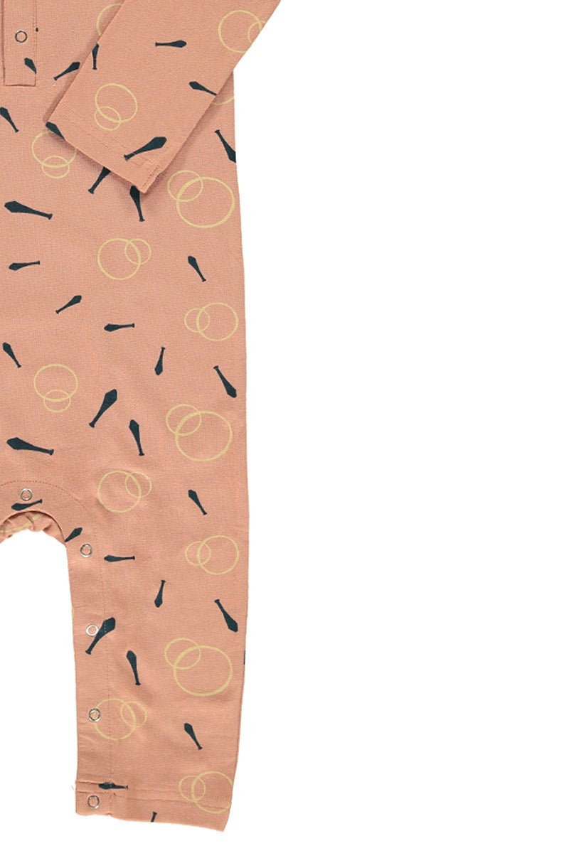 Mono bebé rosa estampado malabares - Imagen 3