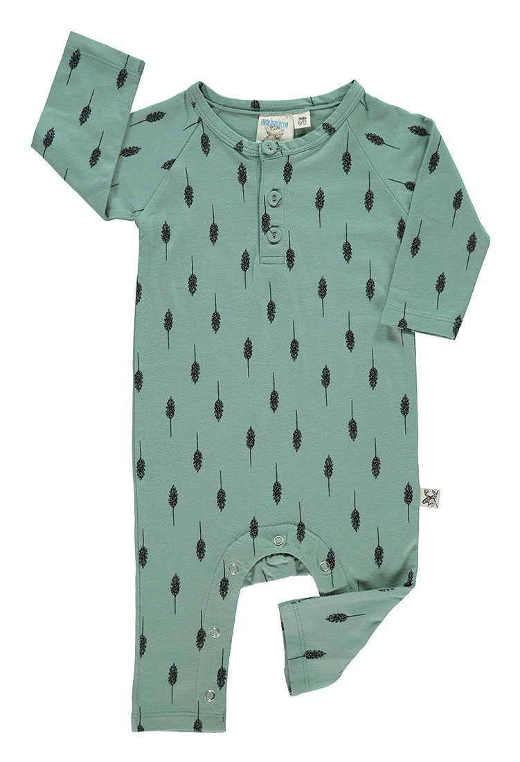 Mono manga larga color verde