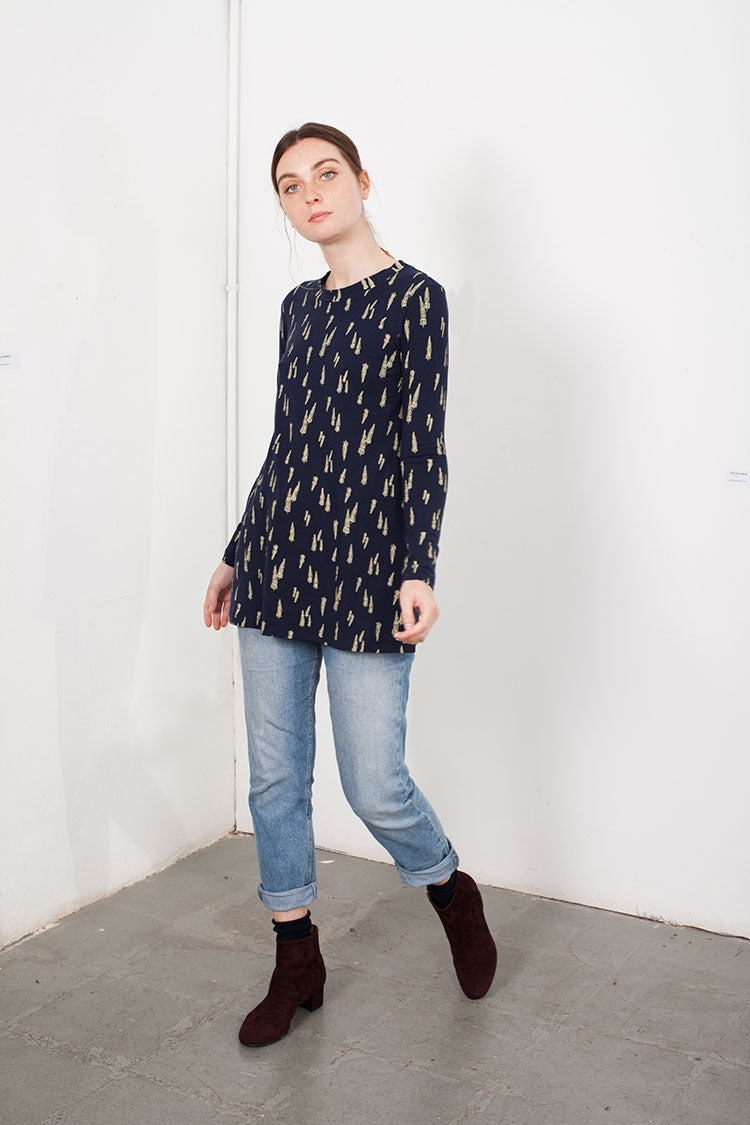 Navy blue Louise Longsleeve T-Shirt