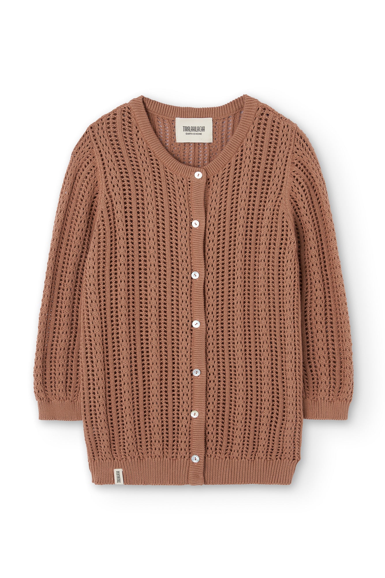 Openwork Cardigan Pink