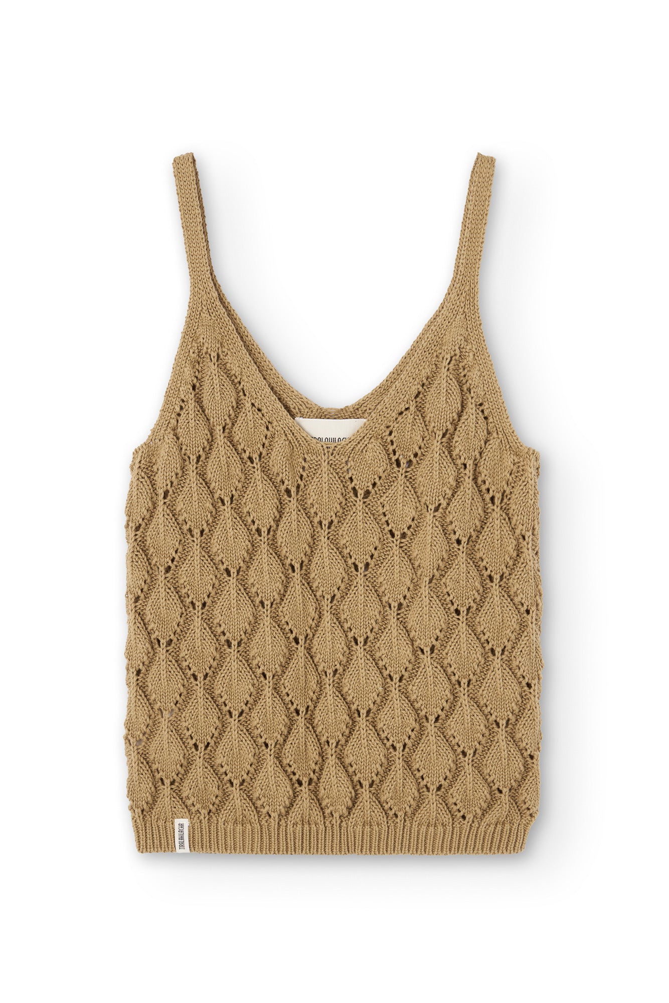 Openwork Tank Top Mustard - Imagen 3