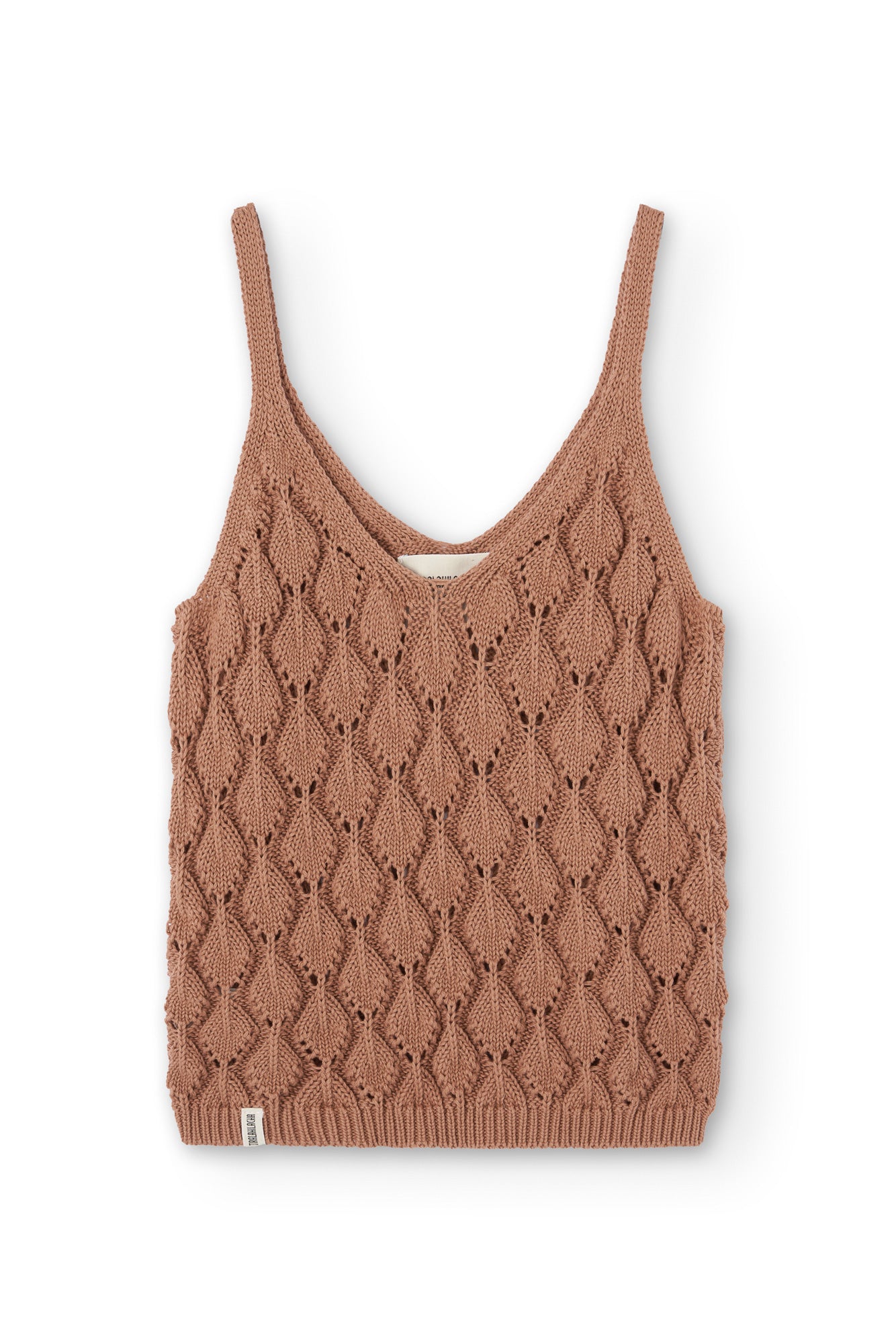 Openwork Tank Top Pink
