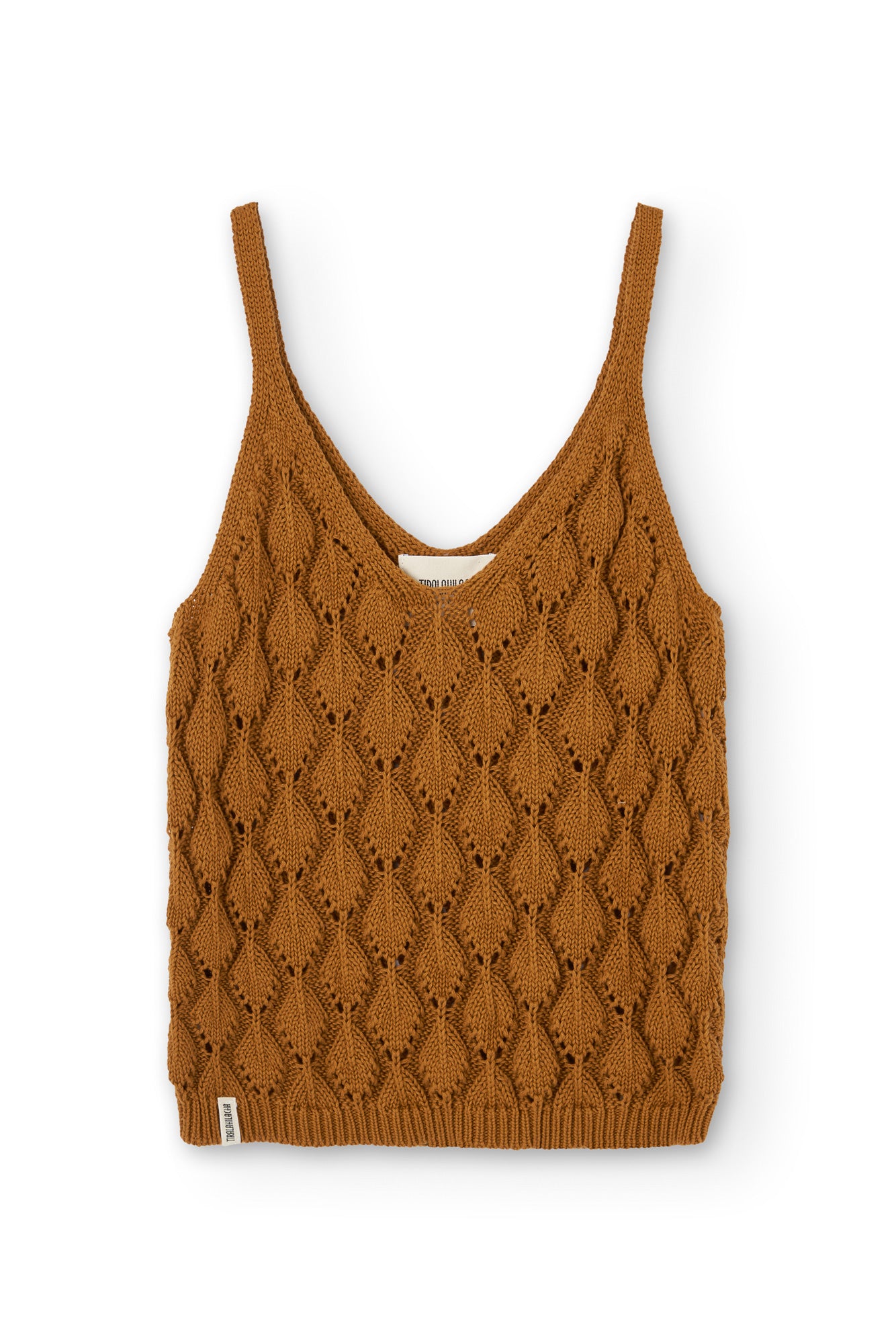 Openwork Tank Top Terracota
