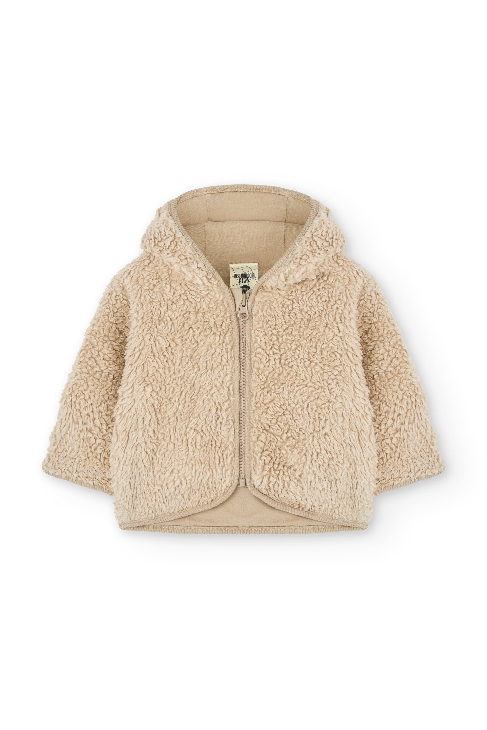Organic Baby sherpa Jacket in Ecru Color