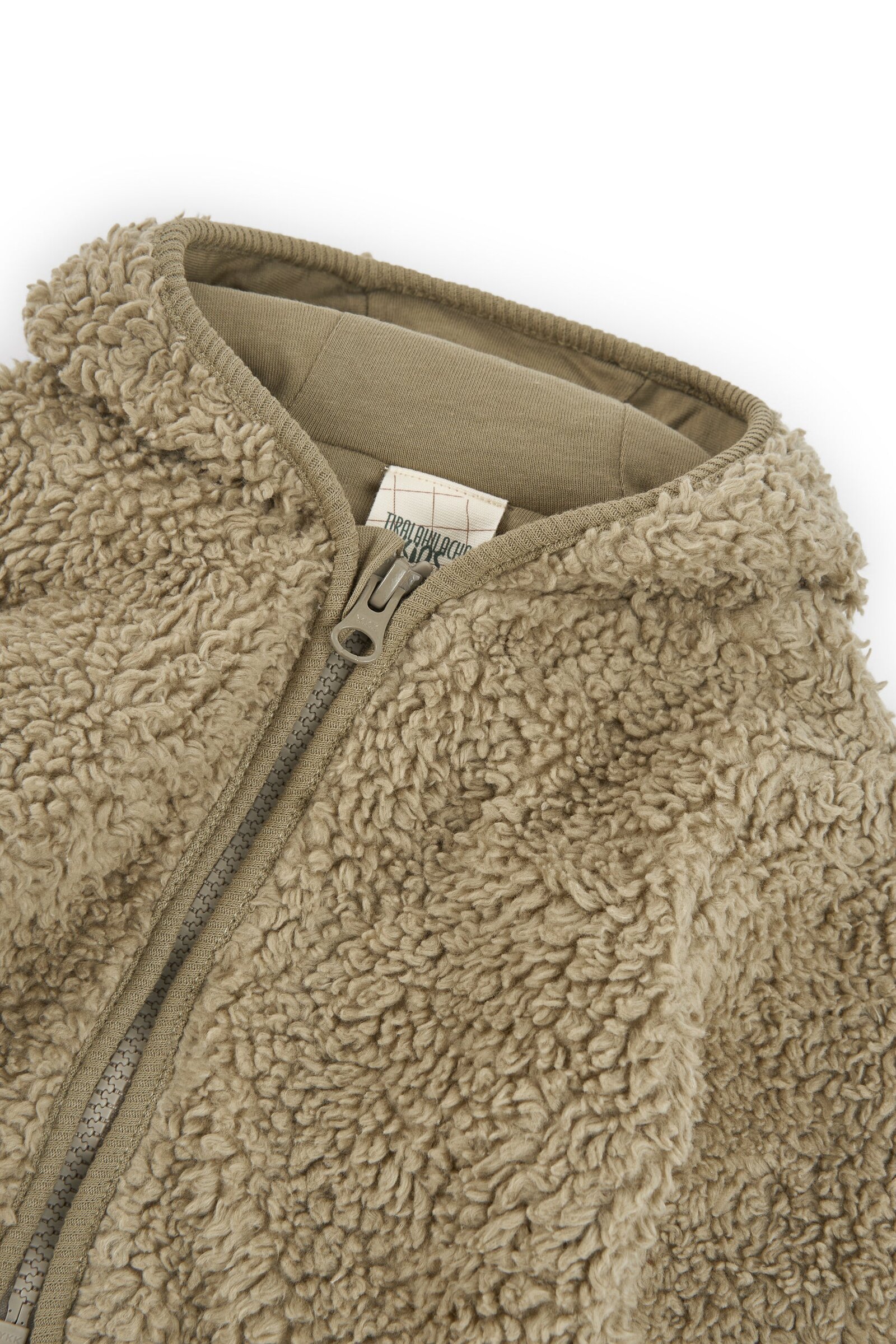 Organic Baby sherpa Jacket in Green - Imagen 2