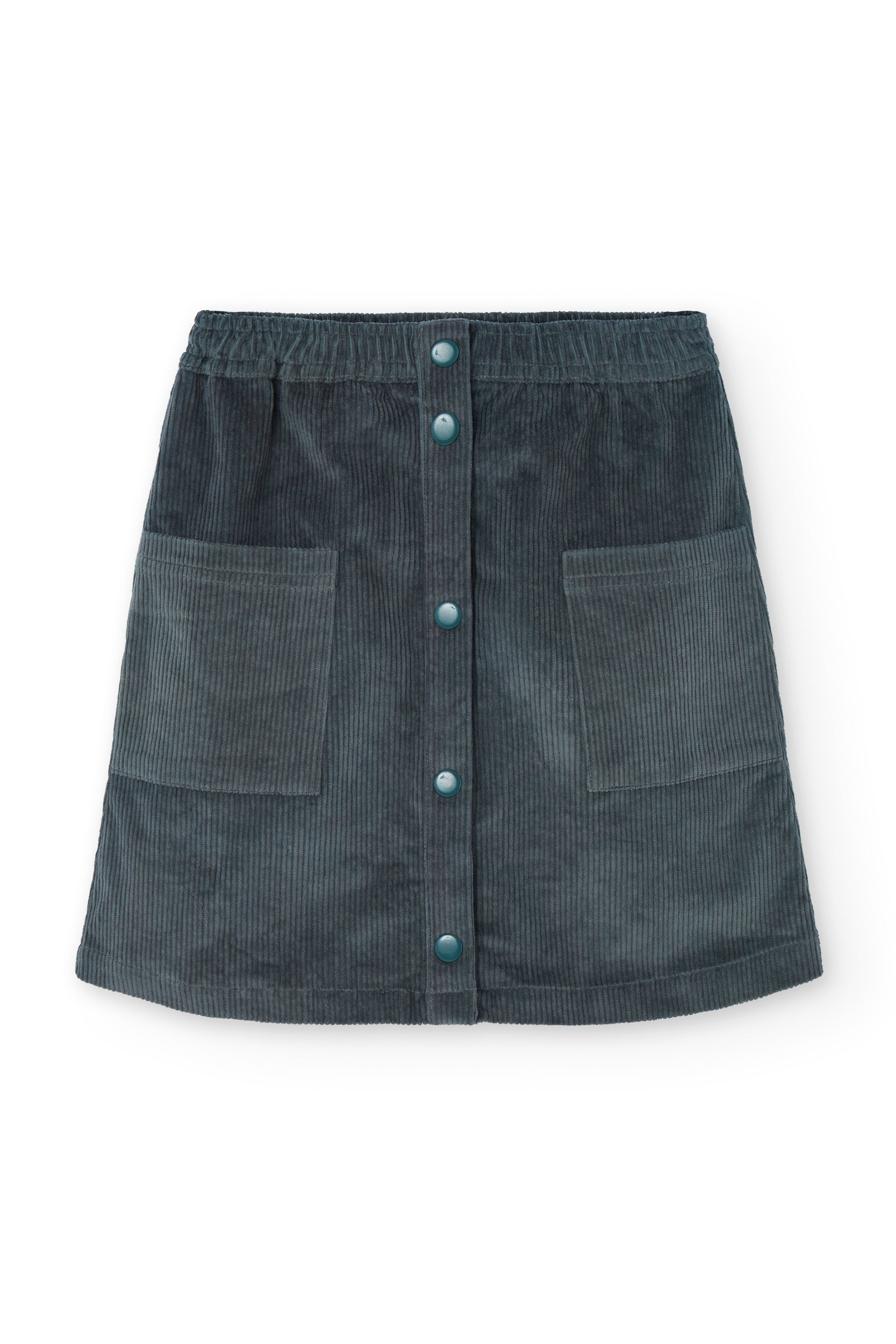 Organic corduroy girl skirt in Blue