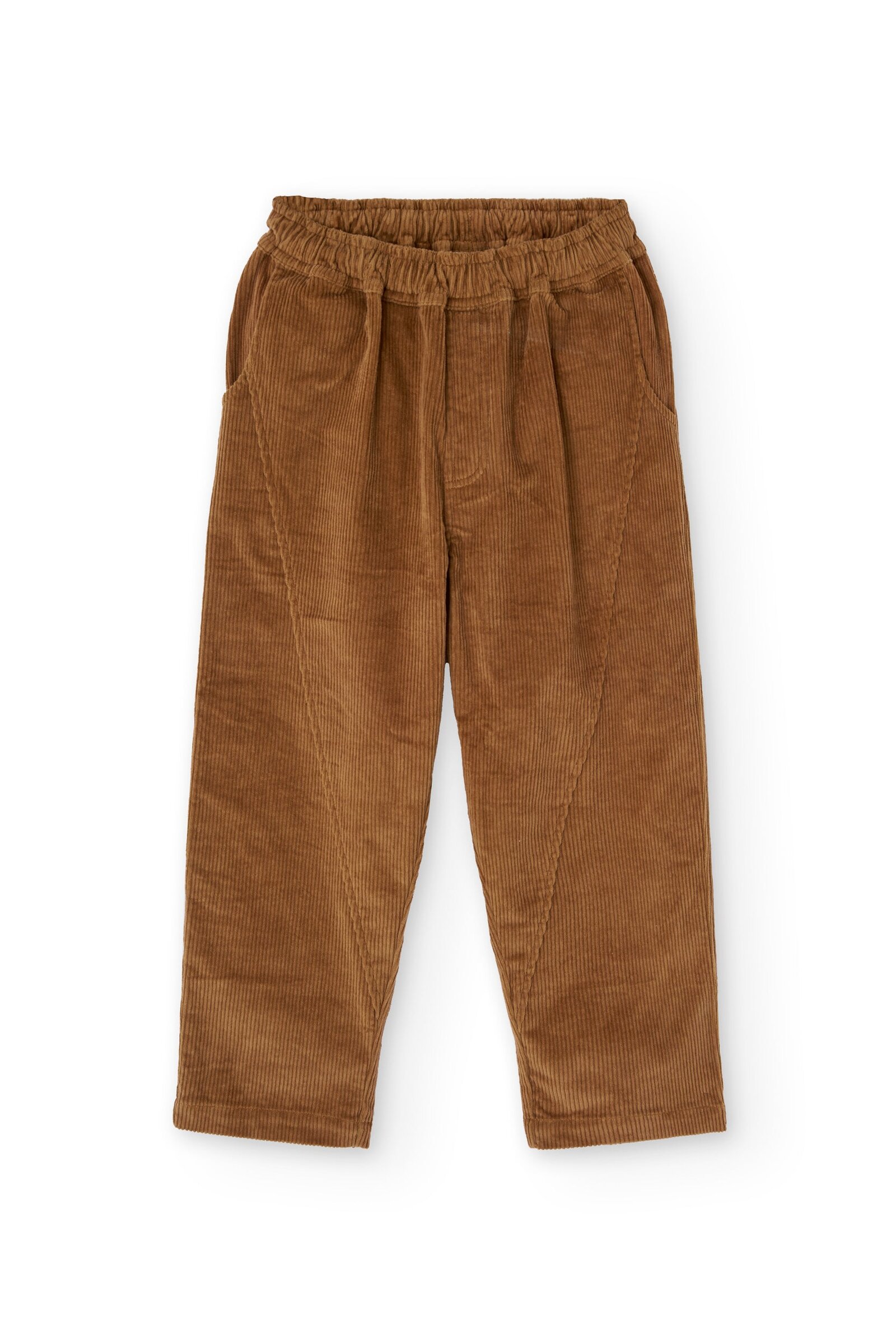 Organic corduroy kids pants Terracota - Imagen 2