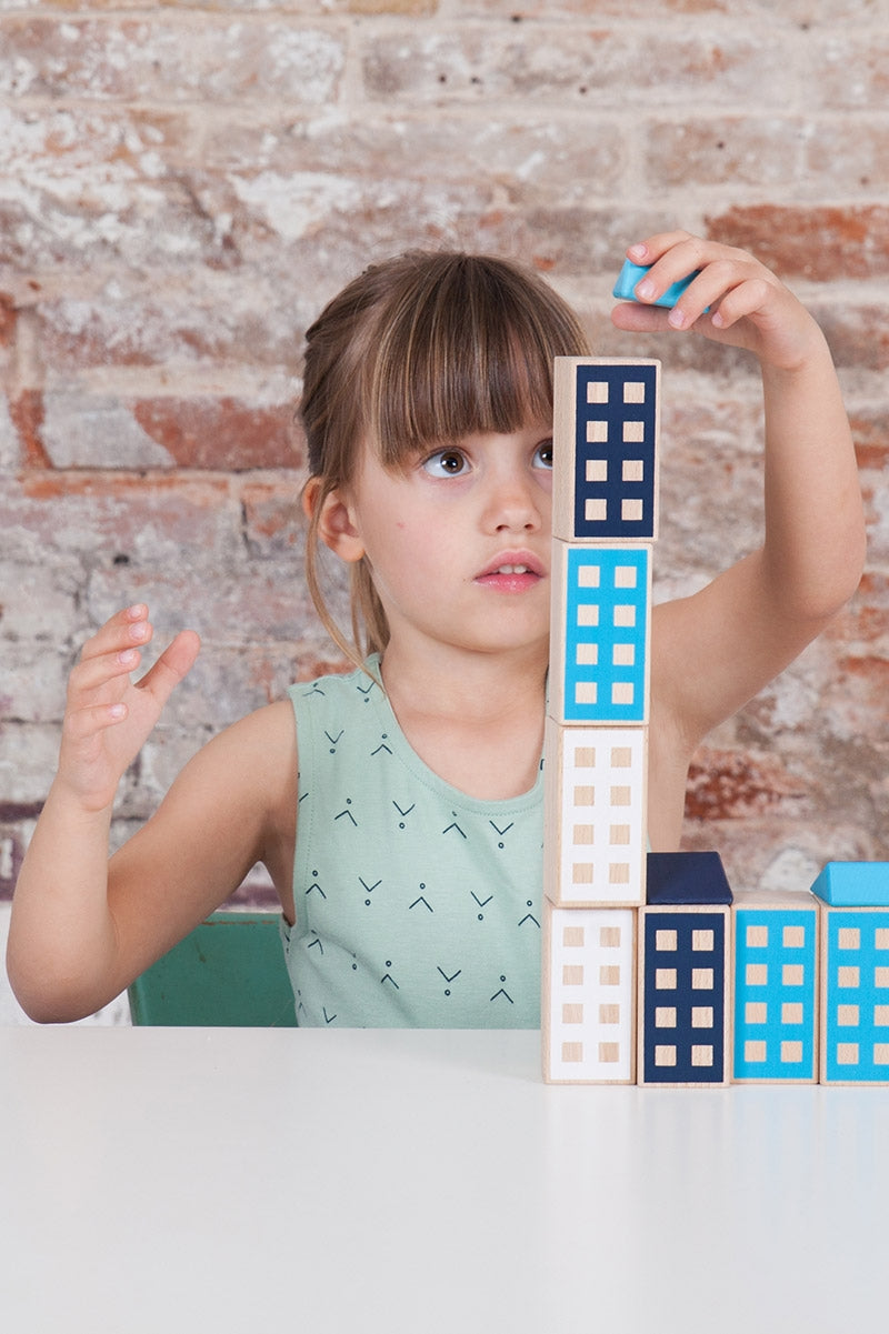 Organic cross back dress in mint green and abstract print