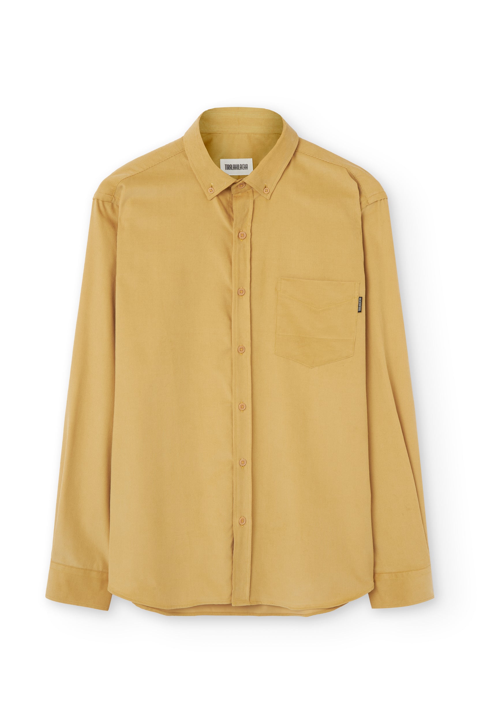 Organic Fine Wale Corduroy Shirt In Yellow