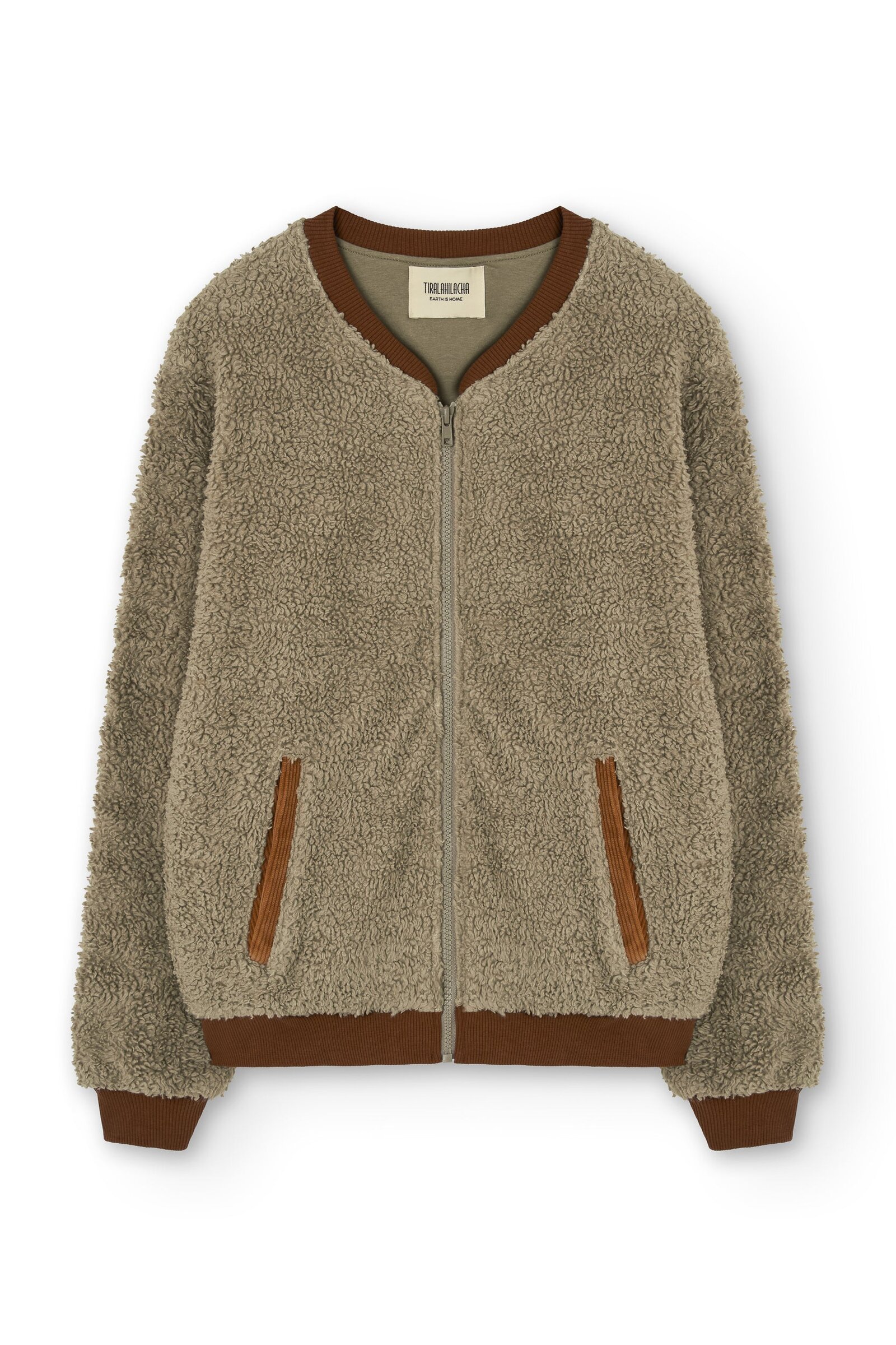 Organic Sherpa Jacket In Green