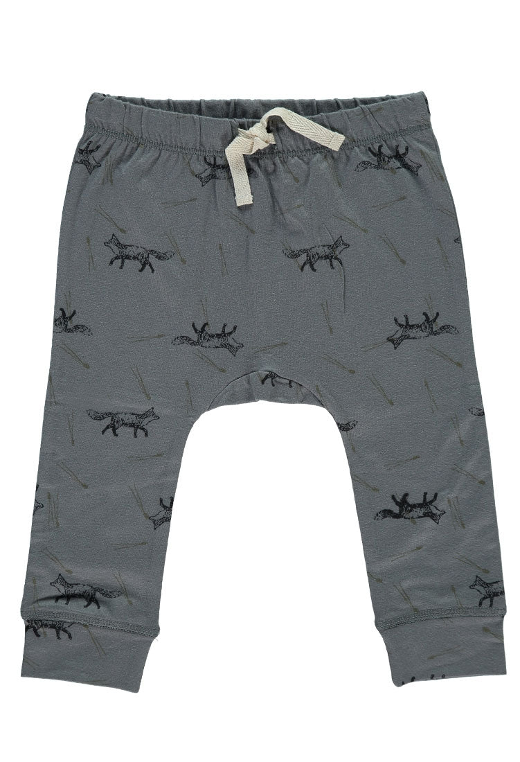 Pantalón Bebé con cinta en la cintura color gris