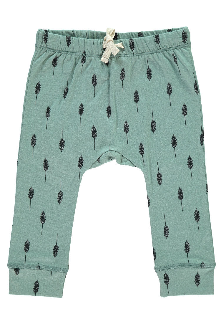 Pantalón Bebé con cinta en la cintura color verde