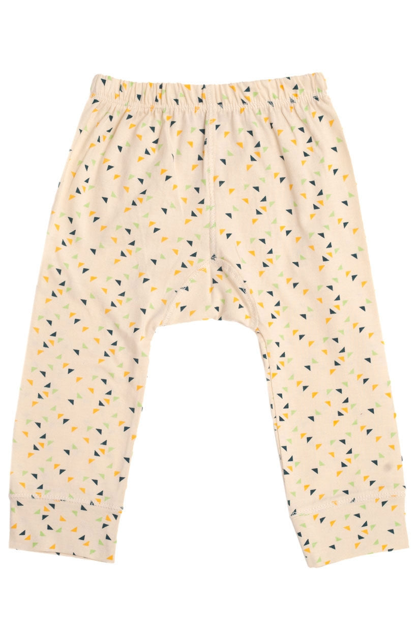 Pantalón bebe con estampado de triángulos multicolor