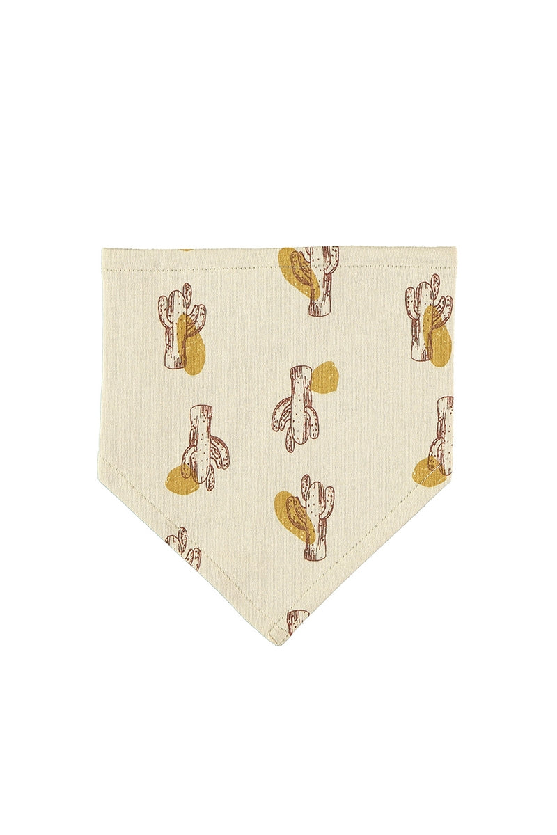 Reversible bib in Cactus print