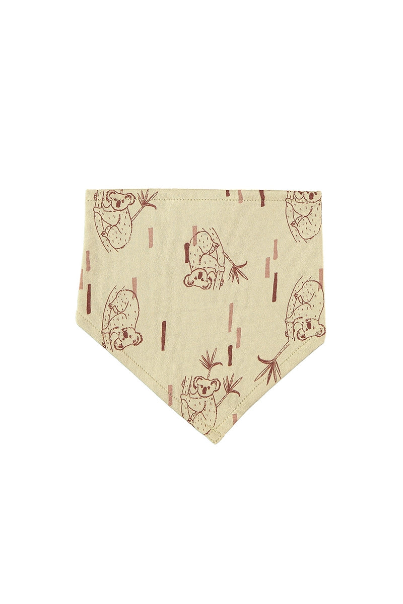 Reversible bib in koalas print