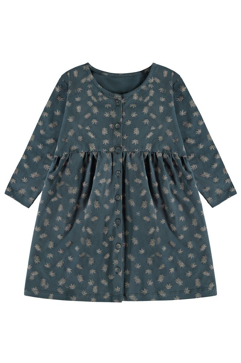 Sabrina oversize dress with dropped shoulders in blue