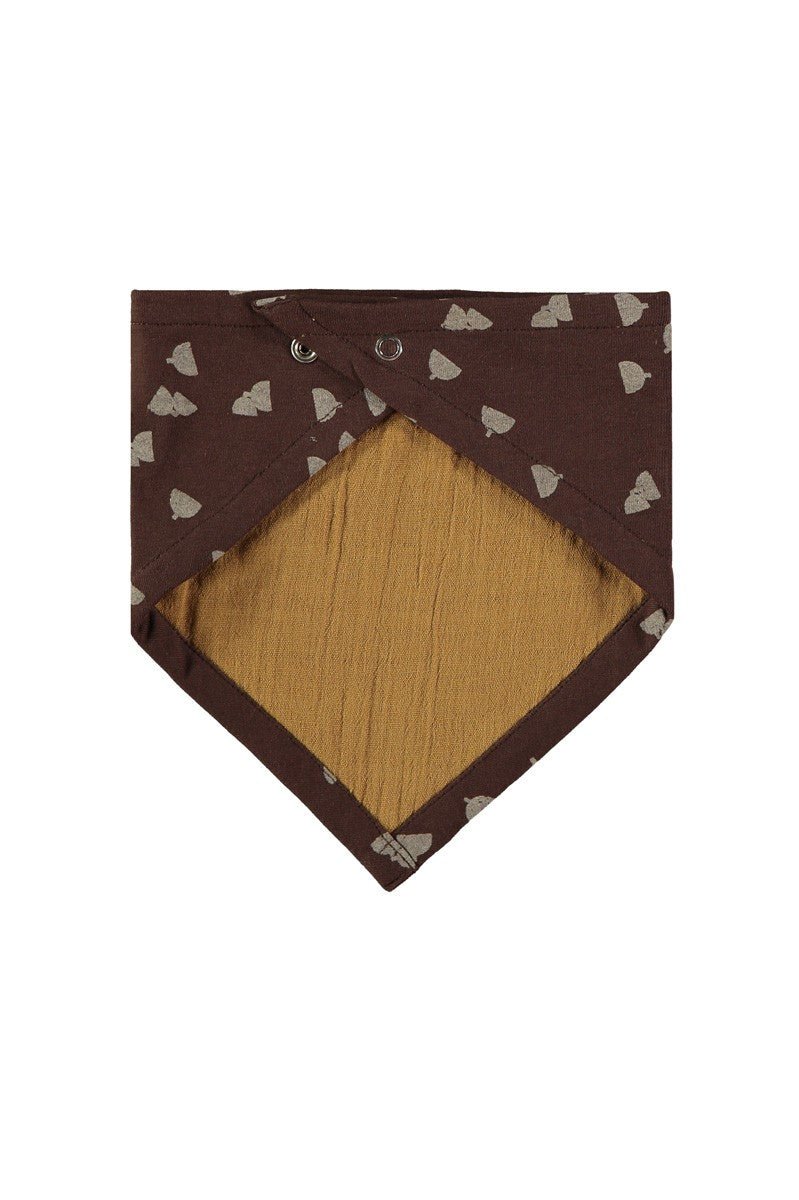 Sadie Reversible bib in brown