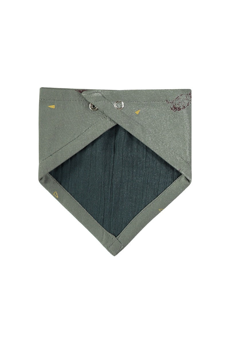 Sadie Reversible bib in green