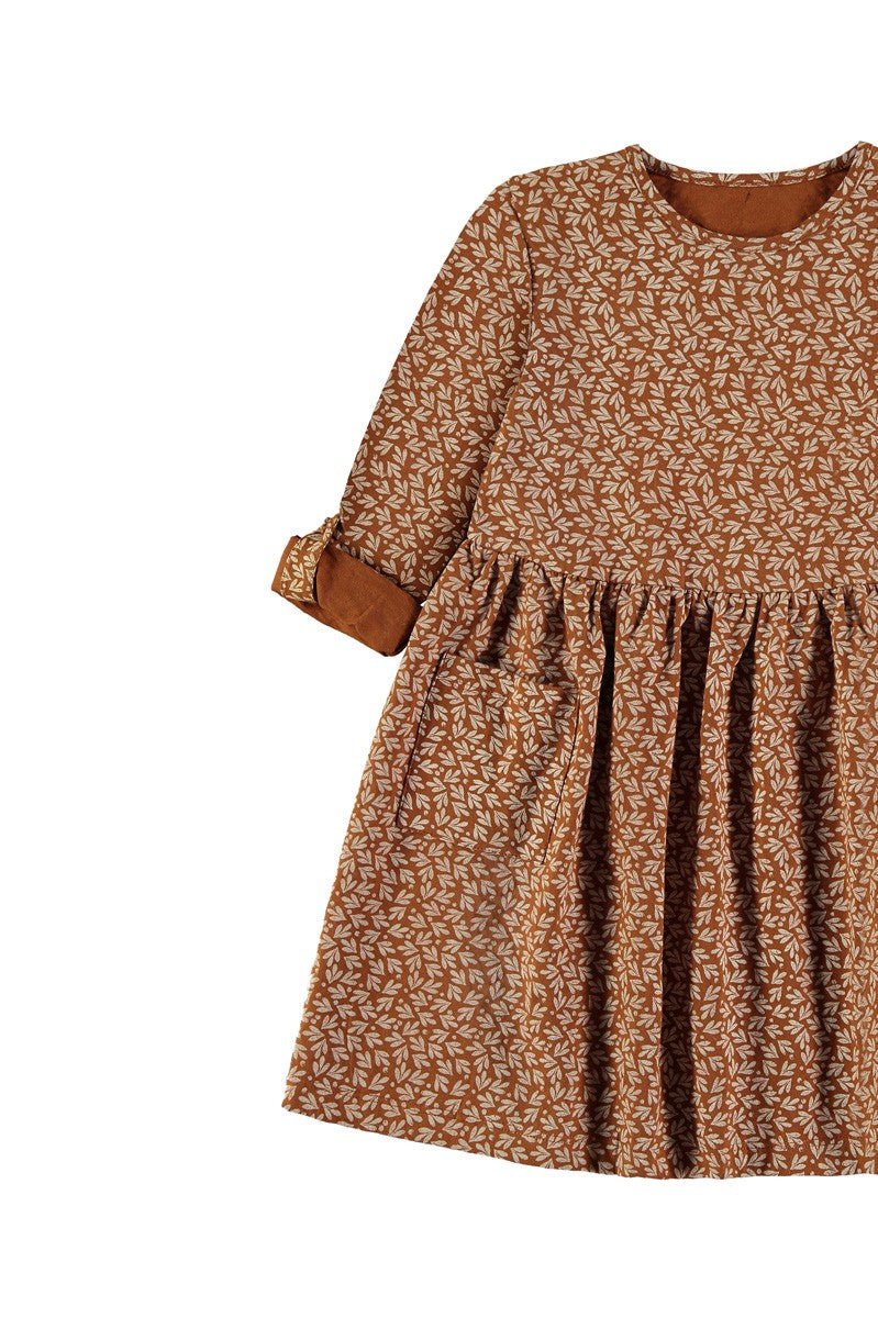 Sally oversize dress with pockets in terracotta - Imagen 2