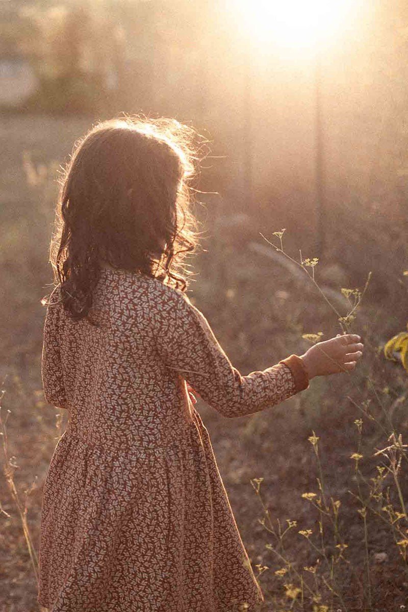 Sally oversize dress with pockets in terracotta - Imagen 3