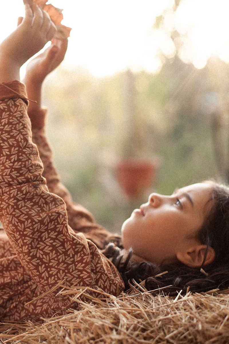 Sally oversize dress with pockets in terracotta - Imagen 5