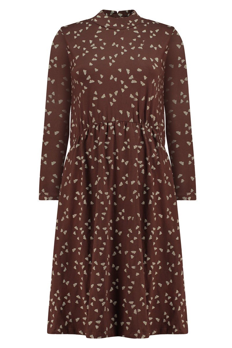 Saura turtleneck dress inbrown