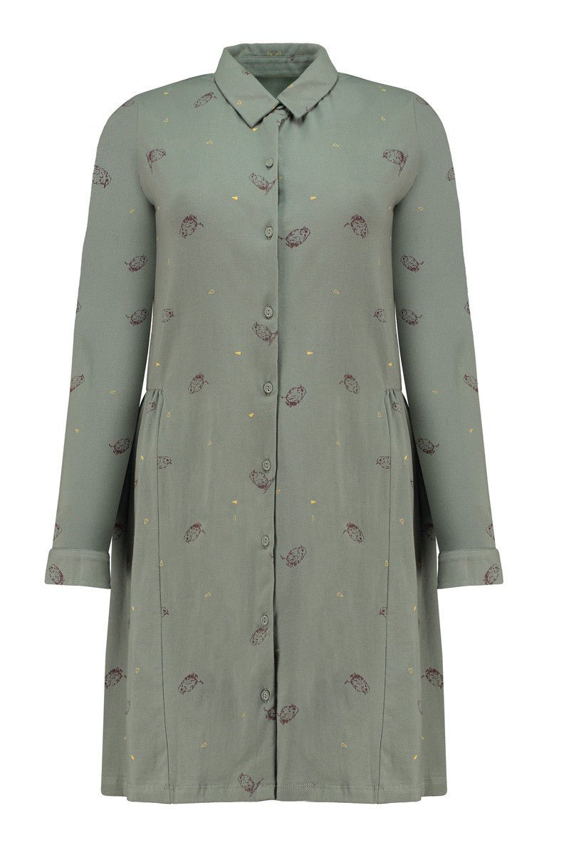 Scarlette shirt dress in green