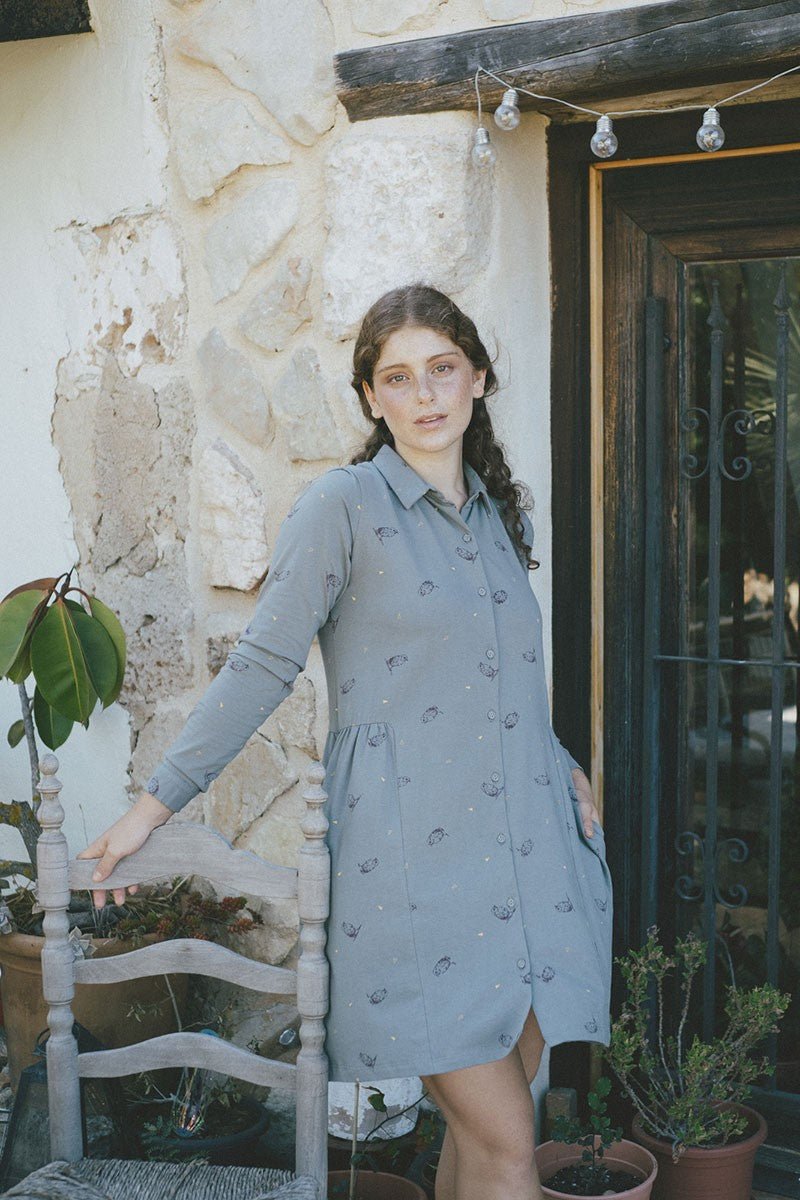 Scarlette shirt dress in green - Imagen 2