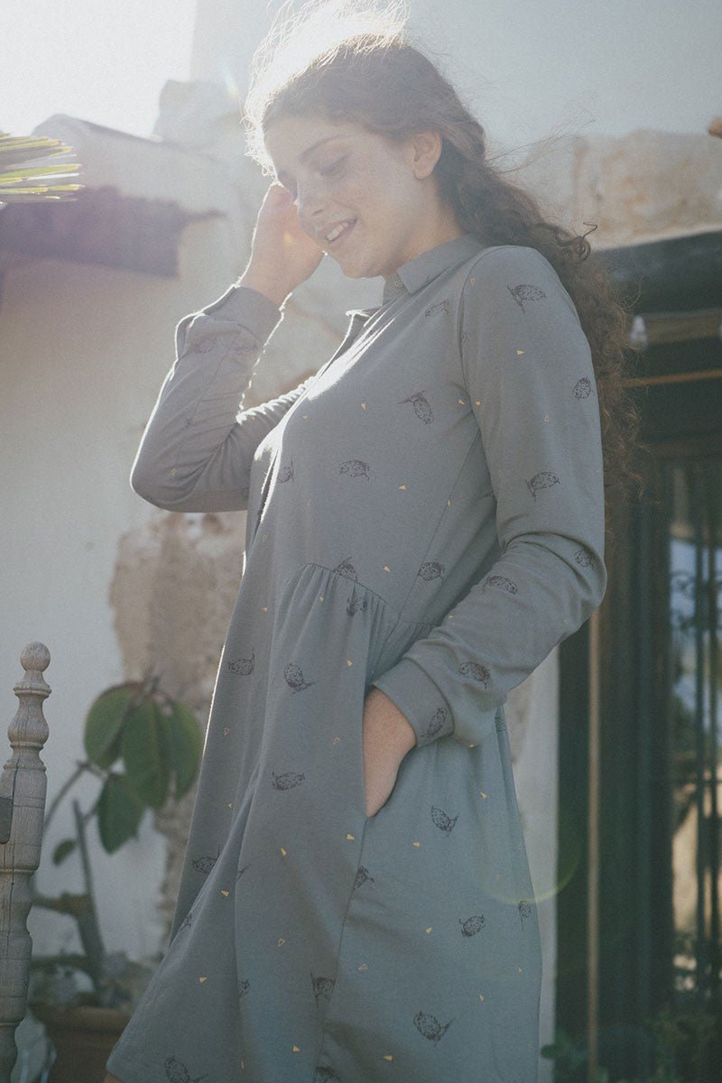 Scarlette shirt dress in green - Imagen 3