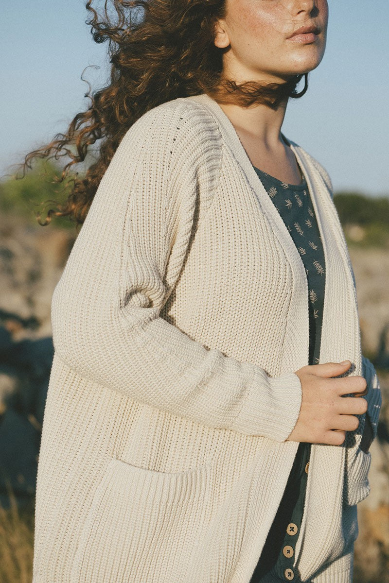 Shantal tricot cardigan in beige