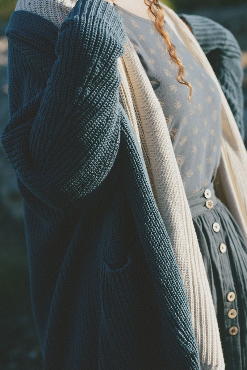 Shantal tricot cardigan in blue