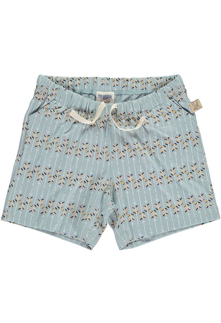 Short con bolsillo combinado estampado flechas
