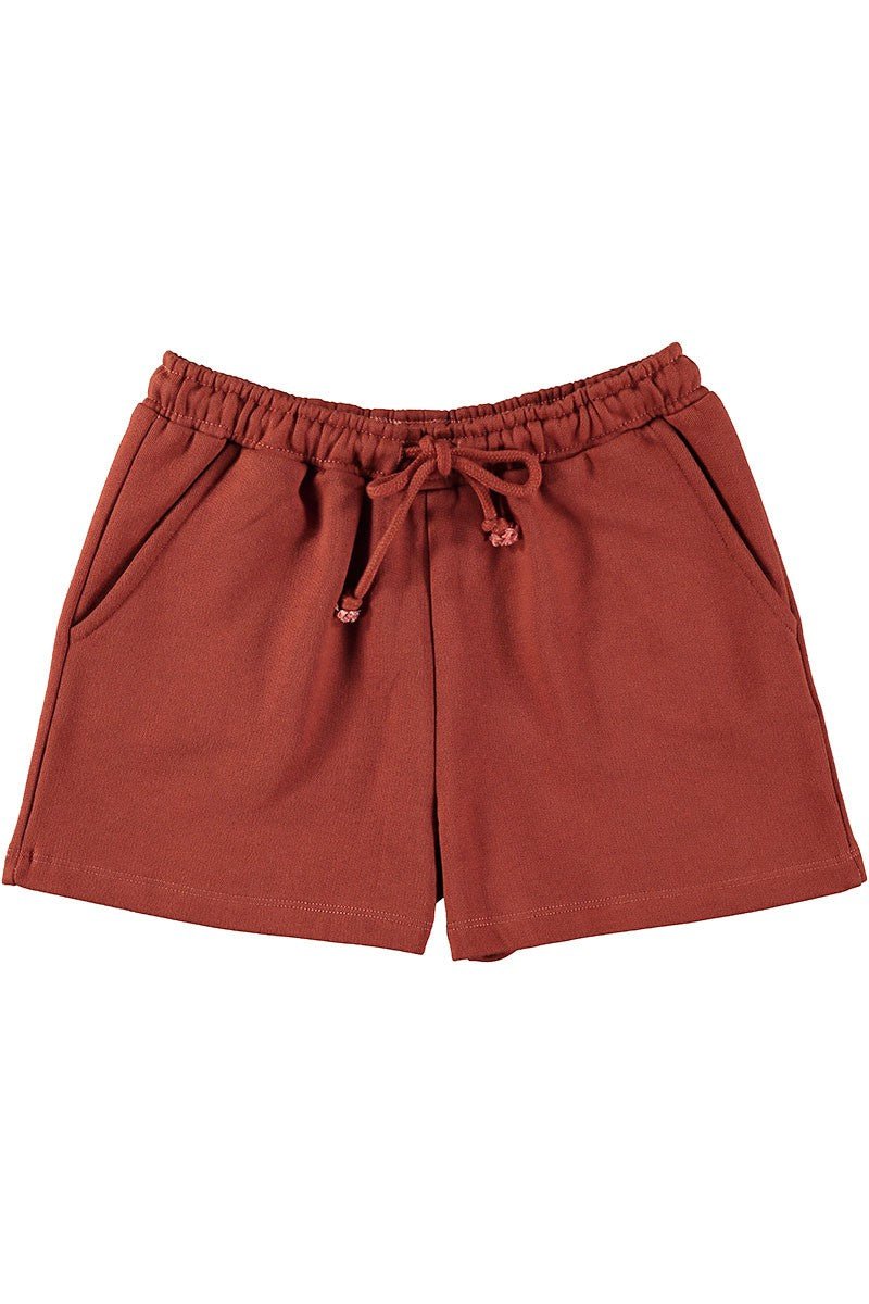 Shorts Roiboos Red Linen and Organic Cotton
