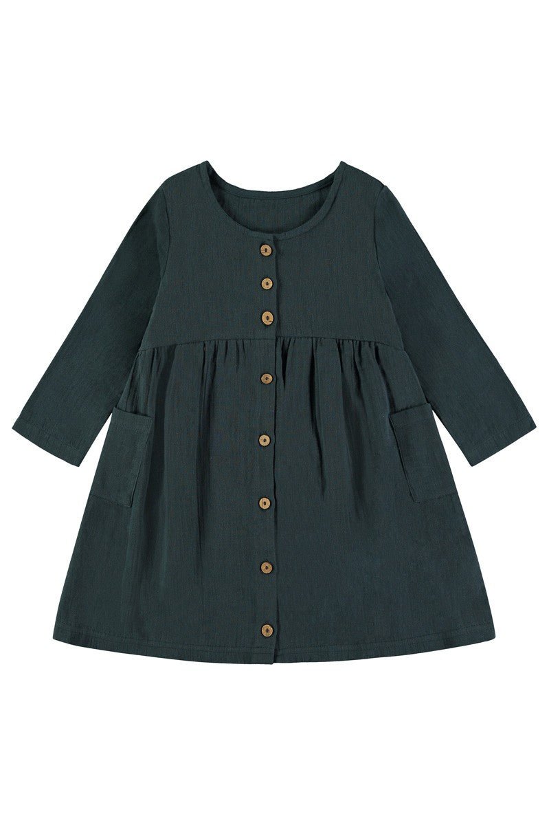 Simone dress with pockets in blue